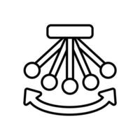 Schwingung Symbol im Vektor. Logo vektor