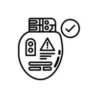 Herz Batterie Symbol im Vektor. Logo vektor