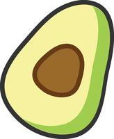 Avocado-Illustrationsdesign vektor