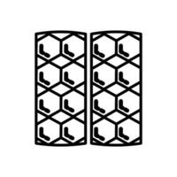 Kohlenstoff Nanobot Symbol im Vektor. Logo vektor
