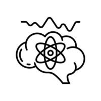 neurofysik ikon i vektor. logotyp vektor