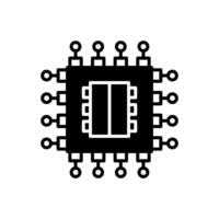 Nano Elektronik Symbol im Vektor. Logo vektor