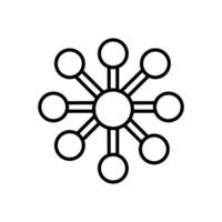 Molekül Symbol im Vektor. Logo vektor