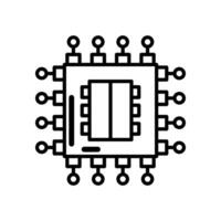 nano elektronik ikon i vektor. logotyp vektor