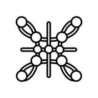 Nano Ballaststoff Symbol im Vektor. Logo vektor