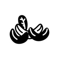 Cashew Nuss Symbol im Vektor. Logo vektor