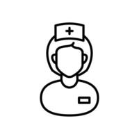 Krankenschwester Symbol im Vektor. Logo vektor
