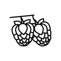 Zucker Apfel Symbol im Vektor. Logo vektor