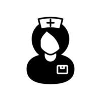 chirurgisch Krankenschwester Symbol im Vektor. Logo vektor