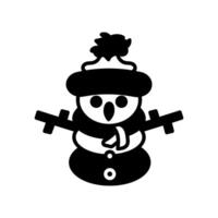 Schnee Mann Diät Symbol im Vektor. Logo vektor