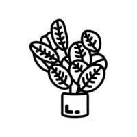 Gebet Pflanze Symbol im Vektor. Logo vektor