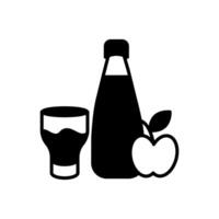 Apfelwein Diät Symbol im Vektor. Logo vektor