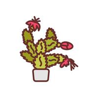 Weihnachten Kaktus Symbol im Vektor. Logo vektor