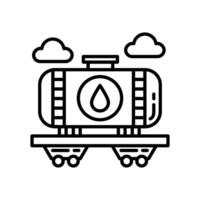Öl Panzer Symbol im Vektor. Logo vektor