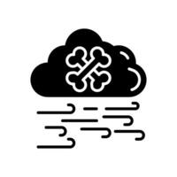 giftig Luft Symbol im Vektor. Logo vektor