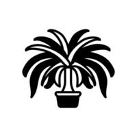 Pferdeschwanz Palme Symbol im Vektor. Logo vektor