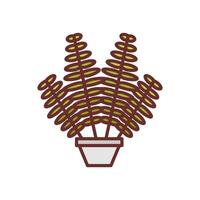 Nephrolepis Symbol im Vektor. Logo vektor