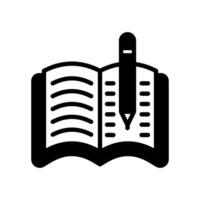 Literatur Symbol im Vektor. Logo vektor