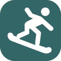 snowboard vektor ikon