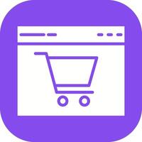 E-Commerce-Website-Vektorsymbol vektor