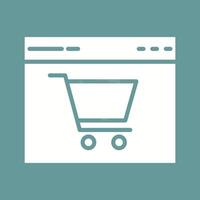 E-Commerce-Website-Vektorsymbol vektor