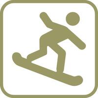 snowboard vektor ikon