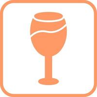 Weinglas-Vektorsymbol vektor