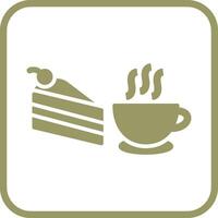 Vektorsymbol für Kaffee serviert vektor