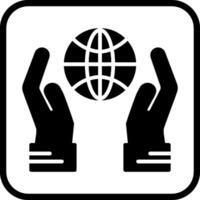 Globus Hand Vektor Symbol