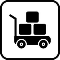 Handwagen-Vektor-Symbol vektor