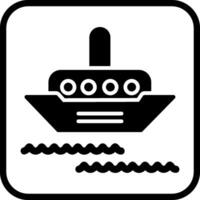 Dampfschiff-Vektorsymbol vektor