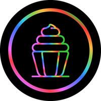 Cupcake-Vektor-Symbol vektor