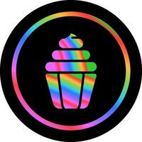 Cupcake-Vektor-Symbol vektor