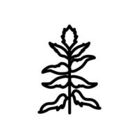 saron Pflanze Symbol im Vektor. Logo vektor