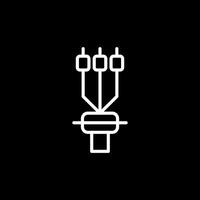 Kabel Beendigung Ärmel Vektor Symbol