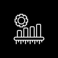 Balkendiagramm-Vektorsymbol vektor