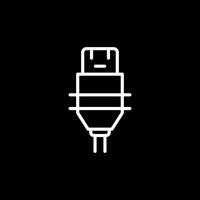 Plug-Vektor-Symbol vektor