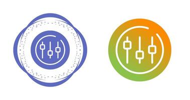 musik utjämnare cirkel vektor ikon
