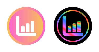 Diagramm Histogramm Vektor Symbol