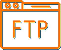 FTP-Vektorsymbol vektor