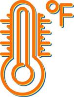 Thermometer-Vektor-Symbol vektor