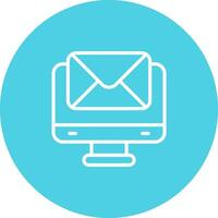 E-Mail-Hosting-Vektorsymbol vektor