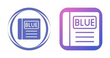Blau Buch Vektor Symbol