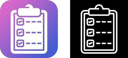 Checkliste Vektor Icon