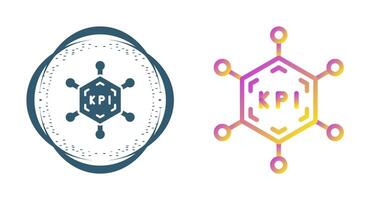 nyckel prestanda indikatorer vektor ikon