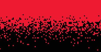 rot und schwarz Mosaik Pixel Gradient Hintergrund vektor