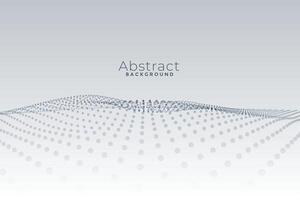 abstrakt Perspektive Partikel auf Weiß Hintergrund vektor
