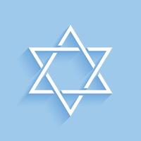 elegant David Star jüdisch religiös Hintergrund zum ewig Frieden vektor