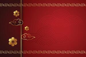 dekorativ Chinesisch Muster rot Hintergrund vektor