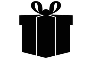 Geschenk Silhouetten, Geschenk Geschenk Box Symbol. Vektor isoliert Elemente.